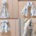 Cover image displaying four hand towel hanging methods: necktie fold, scarf loop, bow tuck, and classic drape.